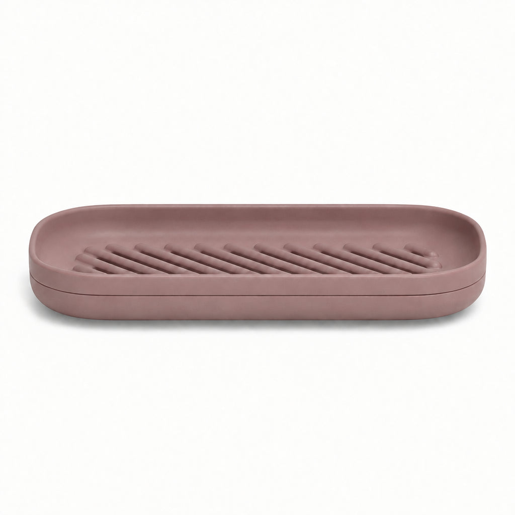 Ekobo tvålfat dubbelt XL rosa