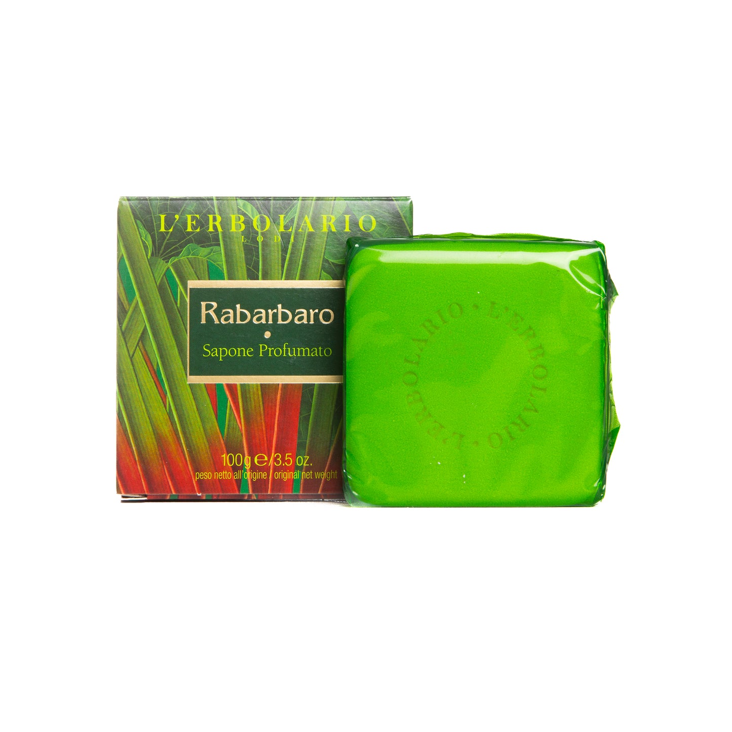 L'Erbolario Tvål Rhubarb, energigivande