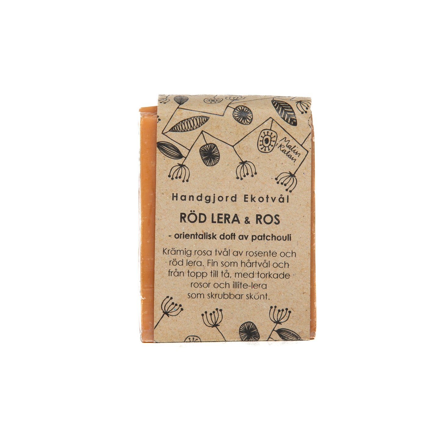 Malin i Ratan Red clay&Rose, scent of patchouli