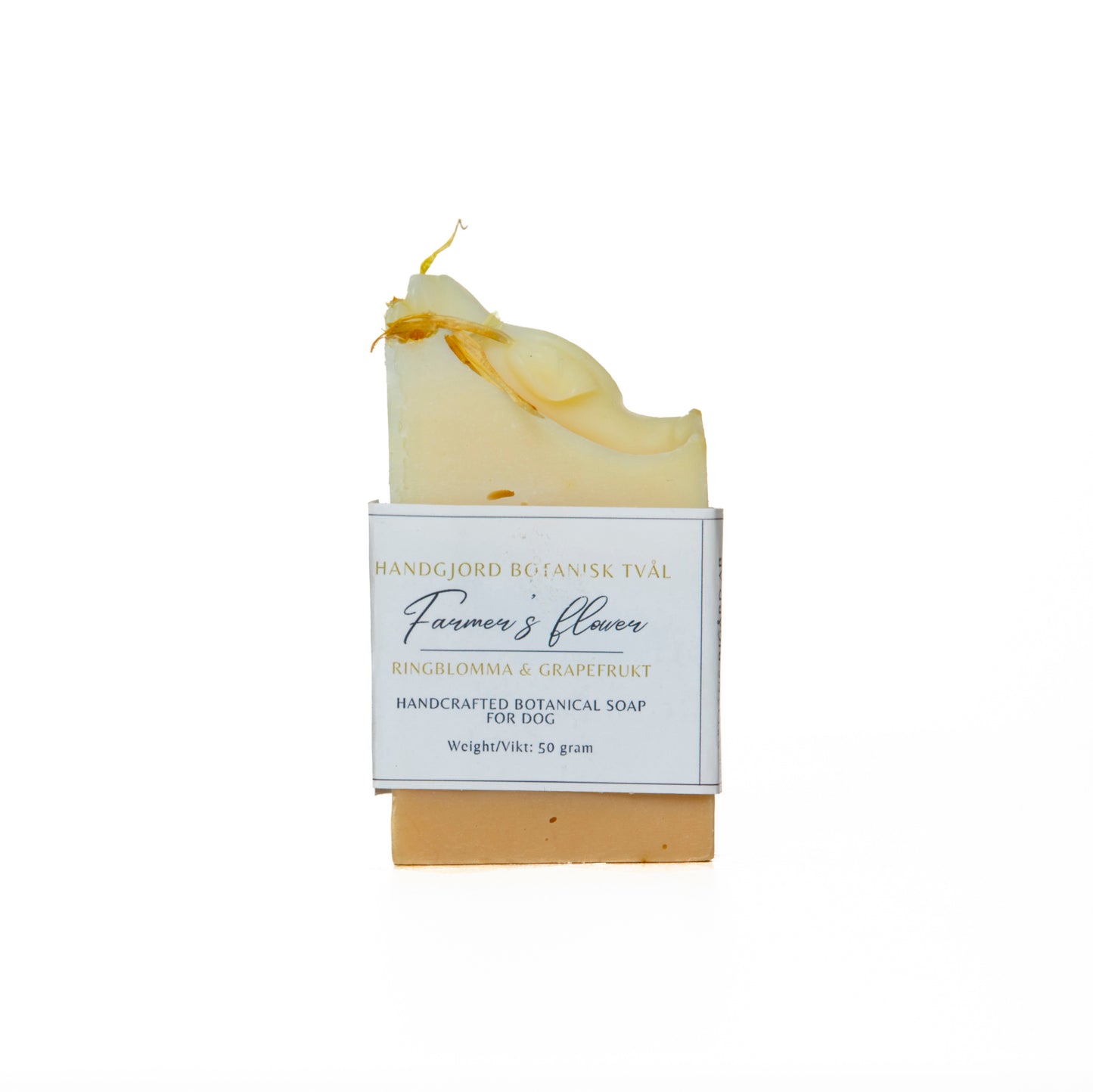 Säljans Beegård Dog shampoo soap - Farmers Flower, half