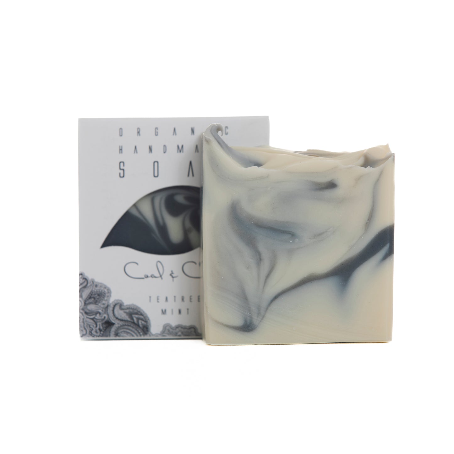 Kaliflower Organics Coal & Clay -Detoxtvål med Tea Tree, lavendel och mynta