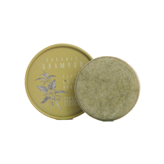 Kaliflower Organics Schampokaka SOOTHE - nässla och åkerfräken med grön lera